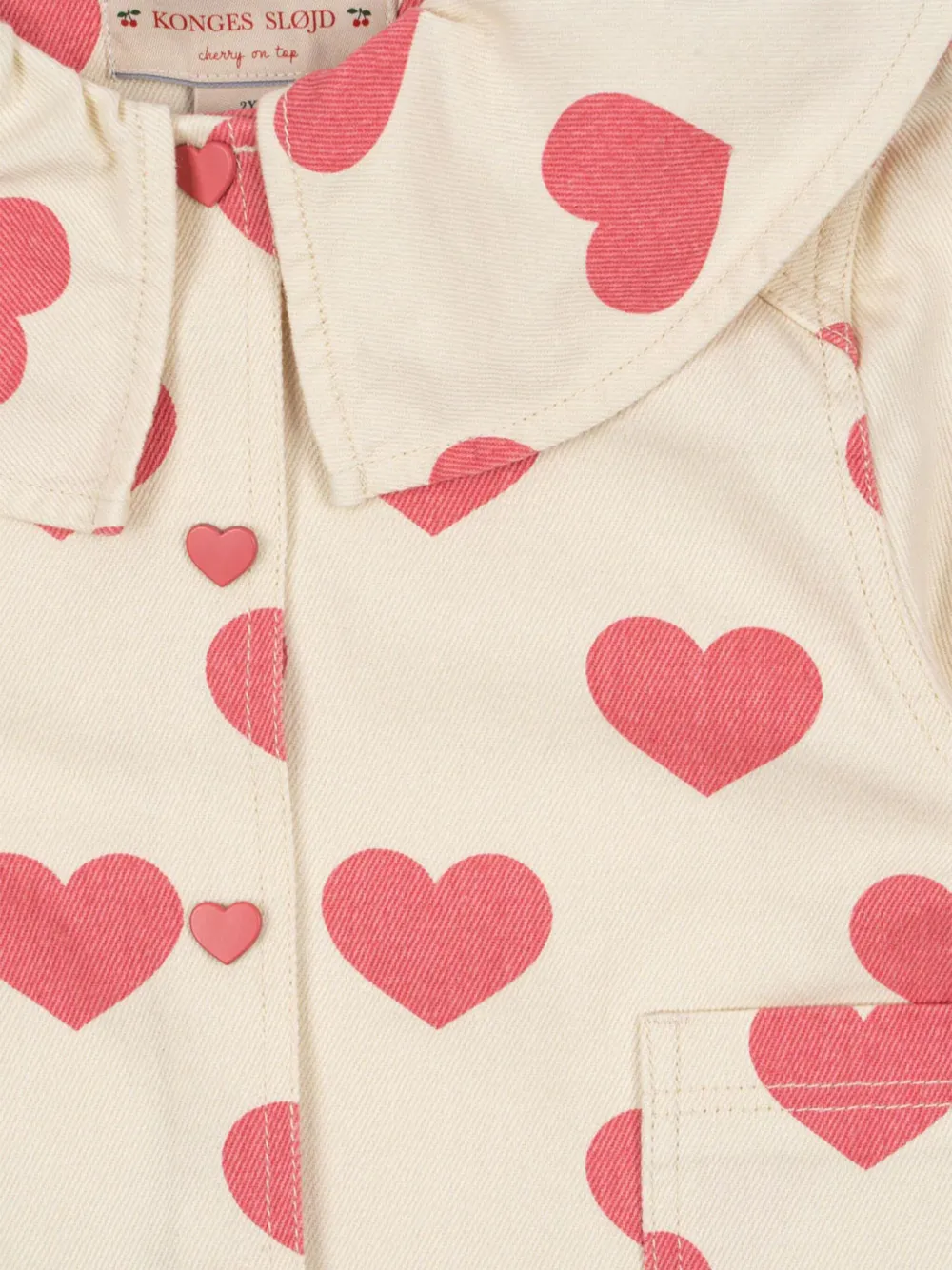Konges Sløjd Jack met hartprint Beige