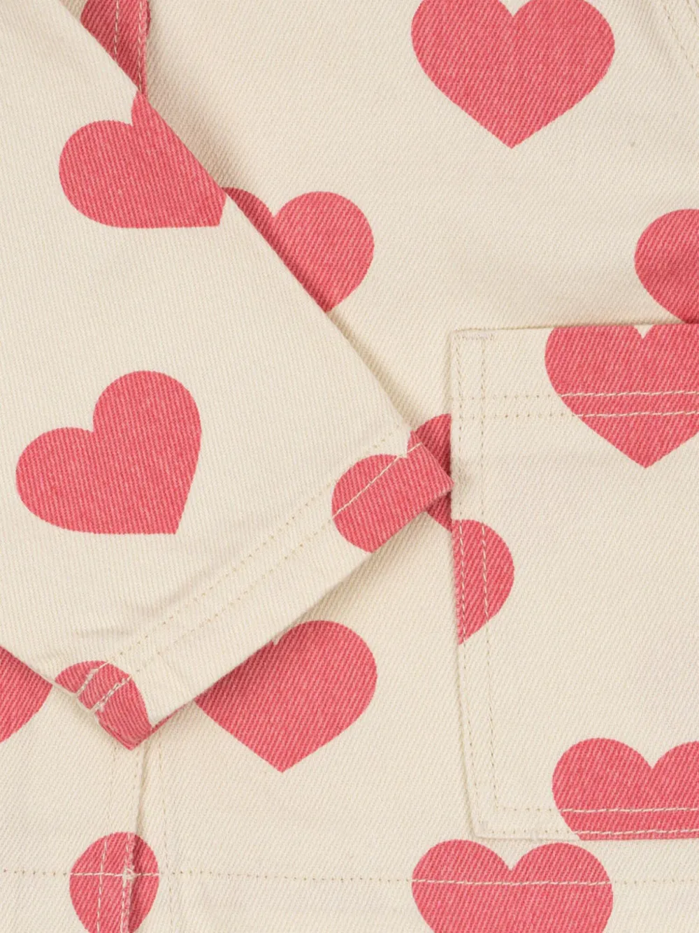 Konges Sløjd Jack met hartprint Beige