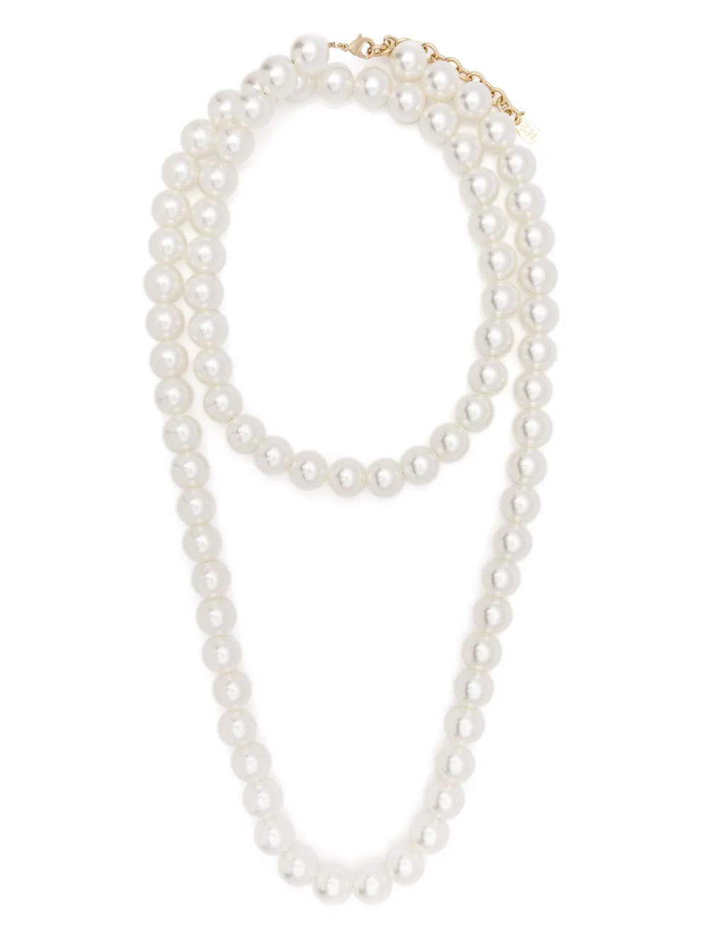 Nº21 faux-pearl double necklace