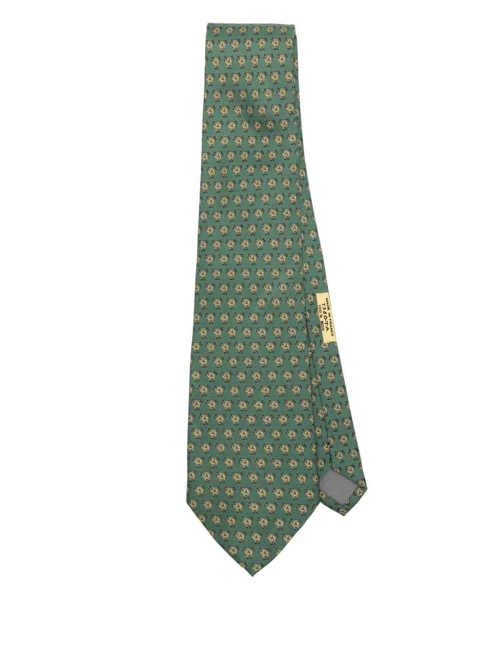 Hermès Pre-Owned corbata de seda 2010 | verde | Image 1