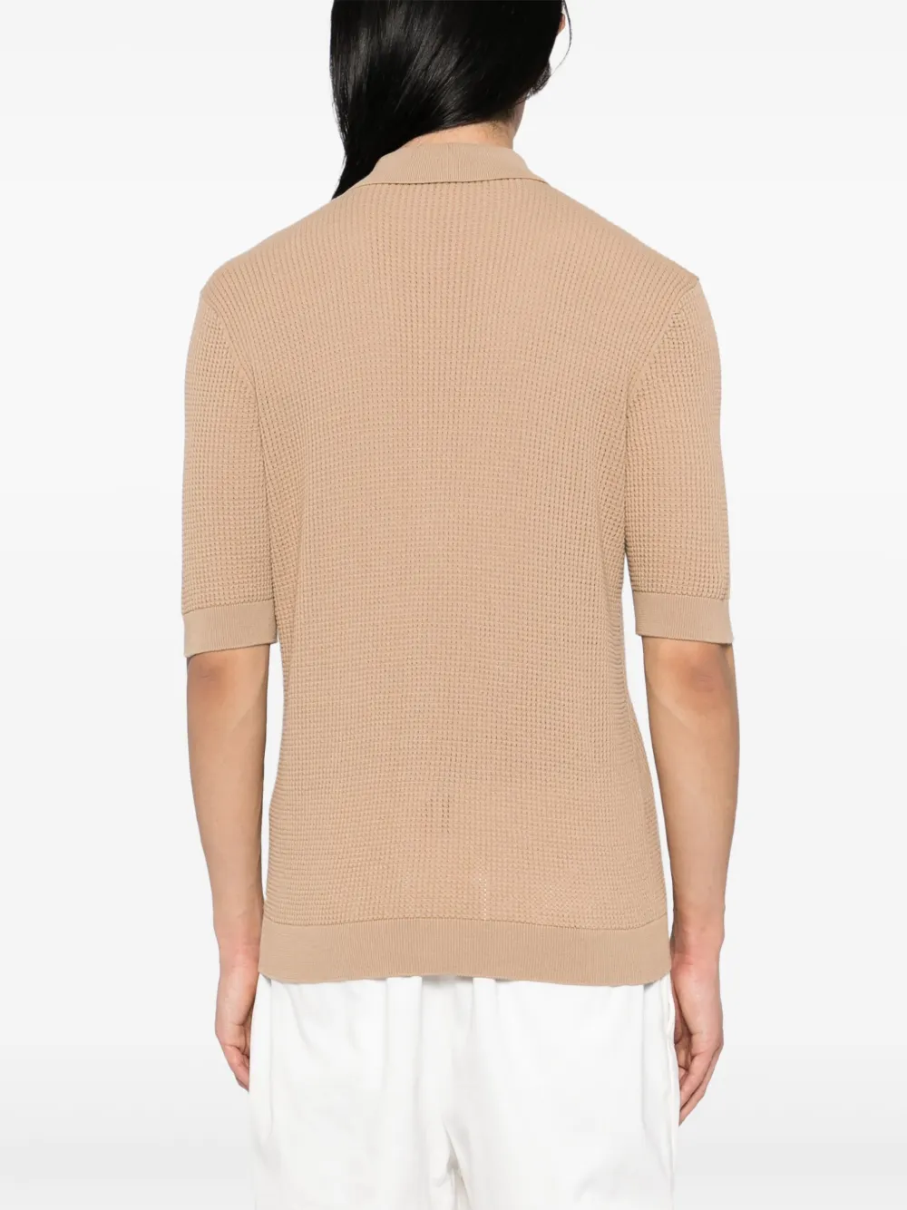 Lardini Gebreid overhemd Beige