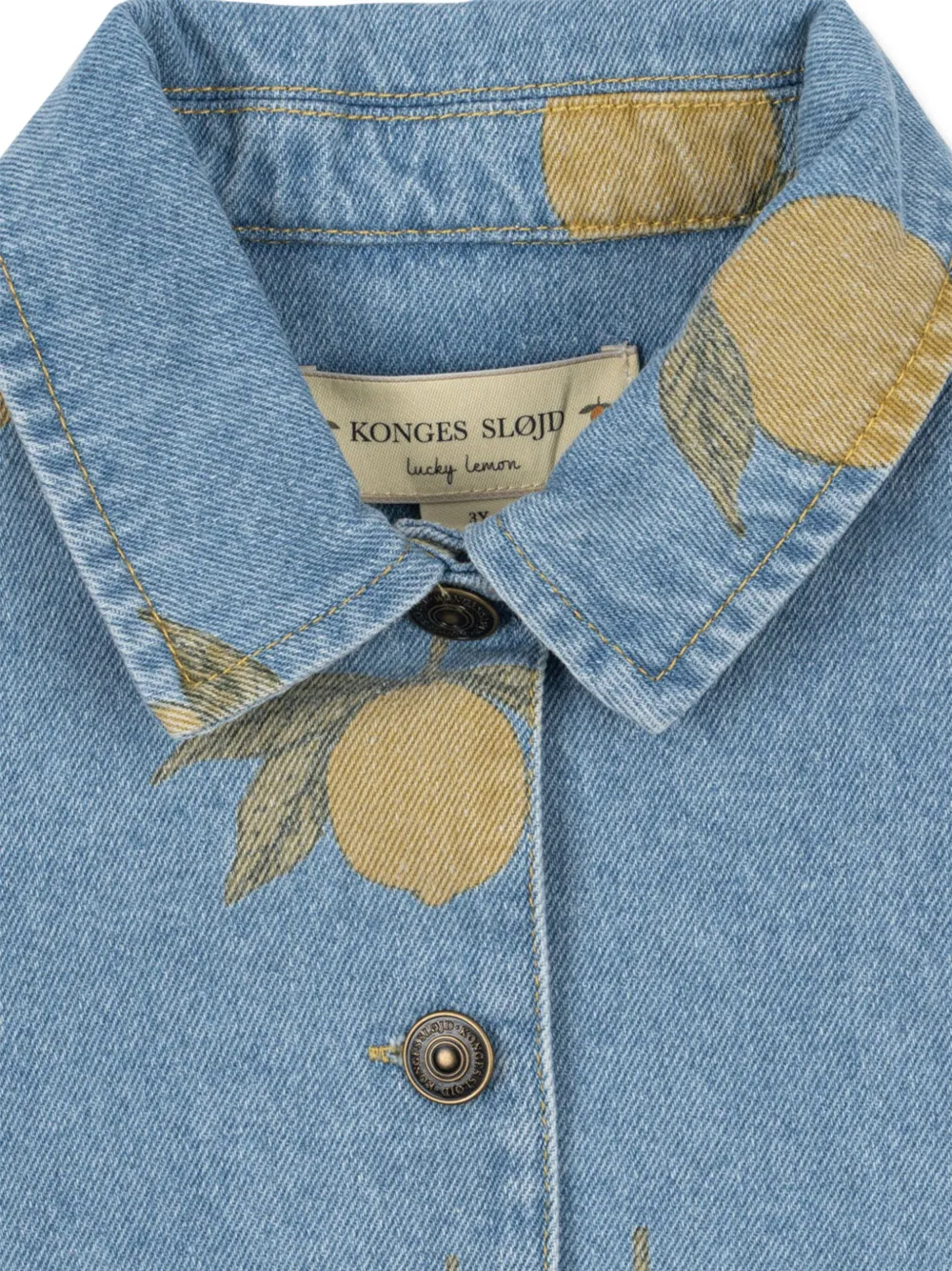 Konges Sløjd Jack met citroenprint Blauw