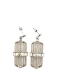 Louis Vuitton Pre-Owned 2011 Brass Book Le Reille Rock My World Earrings costume earrings - Silver