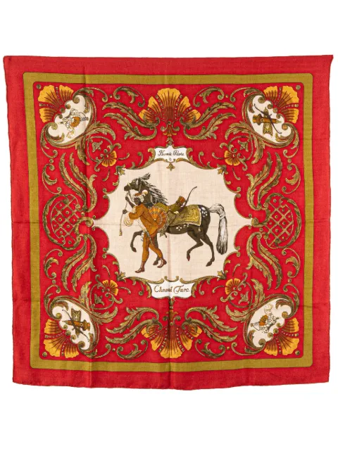 Hermès Pre-Owned 20th Century Cheval Turc Silk Scarf scarves