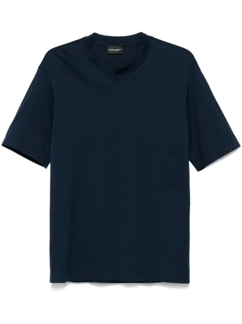 Emporio Armani logo-jacquard T-shirt