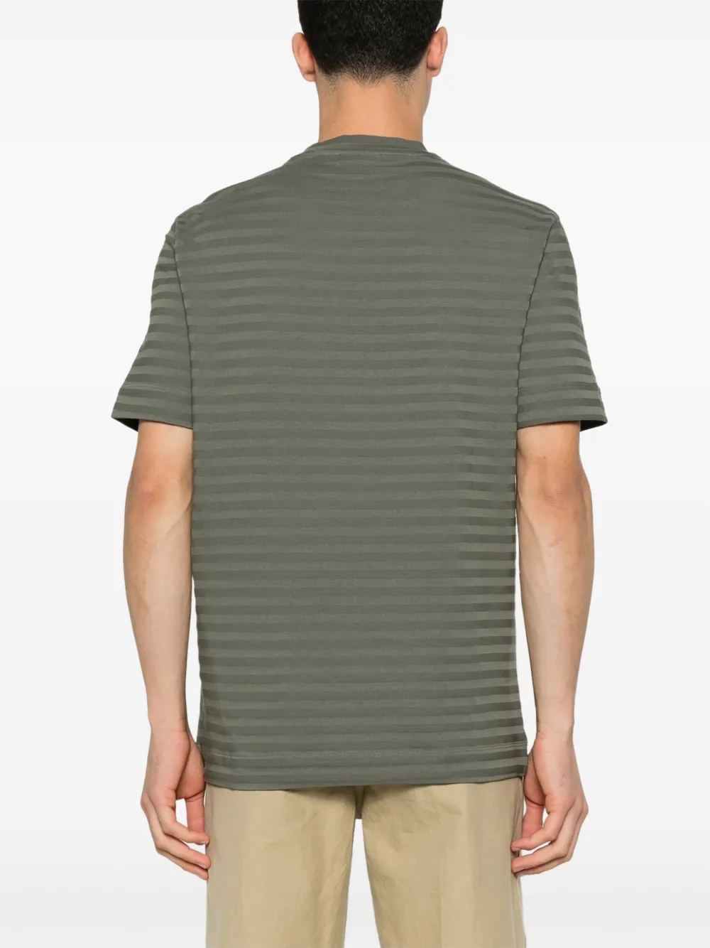 Emporio Armani Gestreept T-shirt Groen