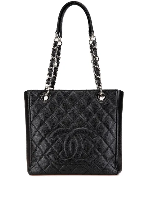 CHANEL Pre-Owned 2011 Caviar Petite Shopping tote bag