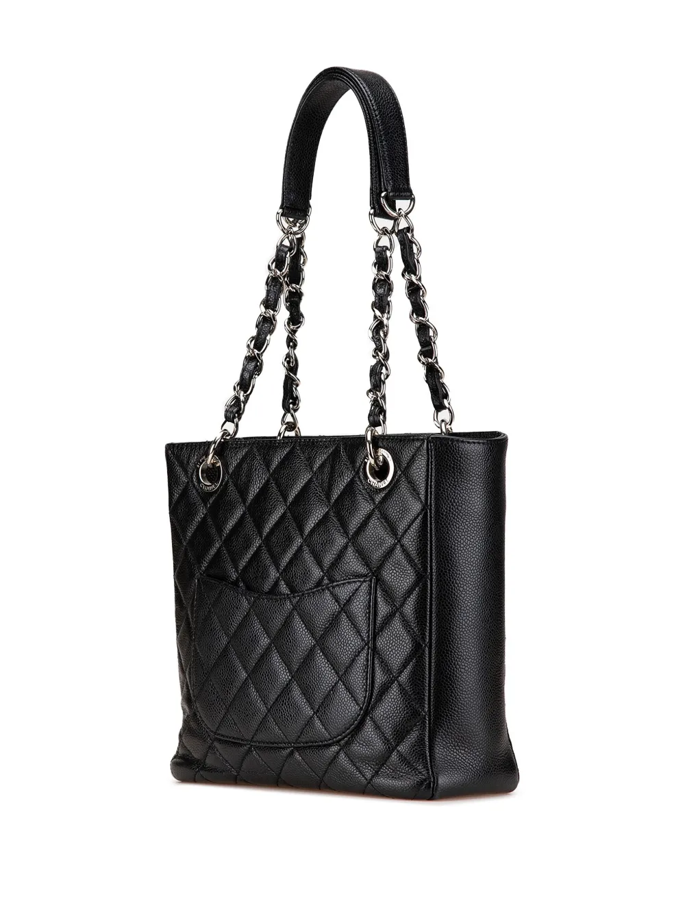 CHANEL Pre-Owned 2011 Caviar Petite Shopping shopper - Zwart