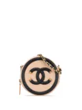 CHANEL Pre-Owned 2019 Caviar CC Filigree Round crossbody bag - Brown