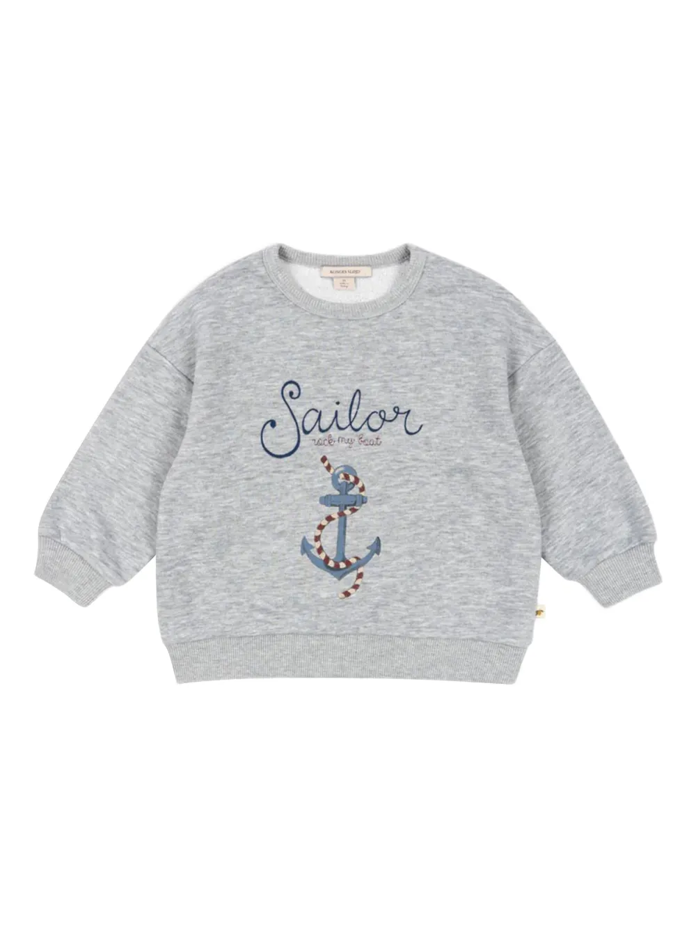 Konges Sløjd sudadera con eslogan bordado | gris | Image 1