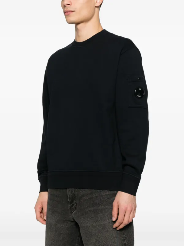 【送料&関税込】C.P. Company Sweatshirt C.P. Company logo-patch Sweater | Blue | FARFETCH