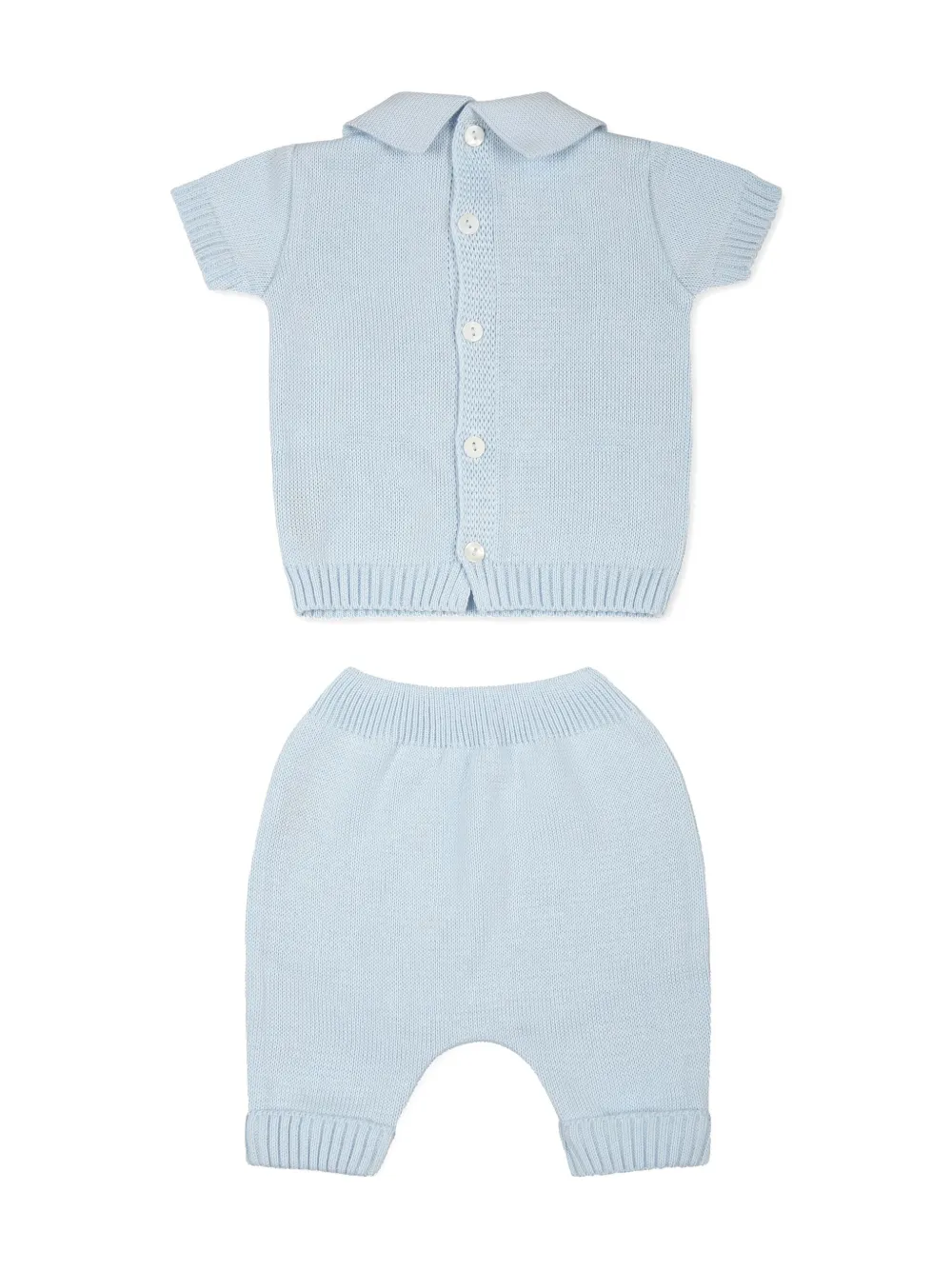 Little Bear cotton babygrow set - Blauw