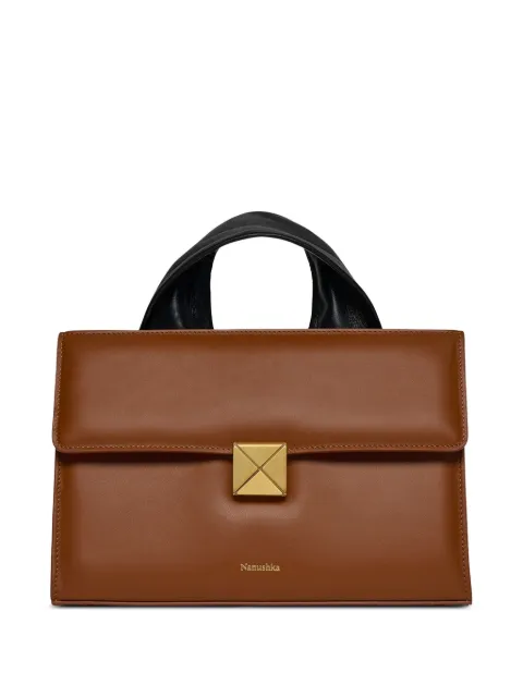 Nanushka logo-stamp tote bag