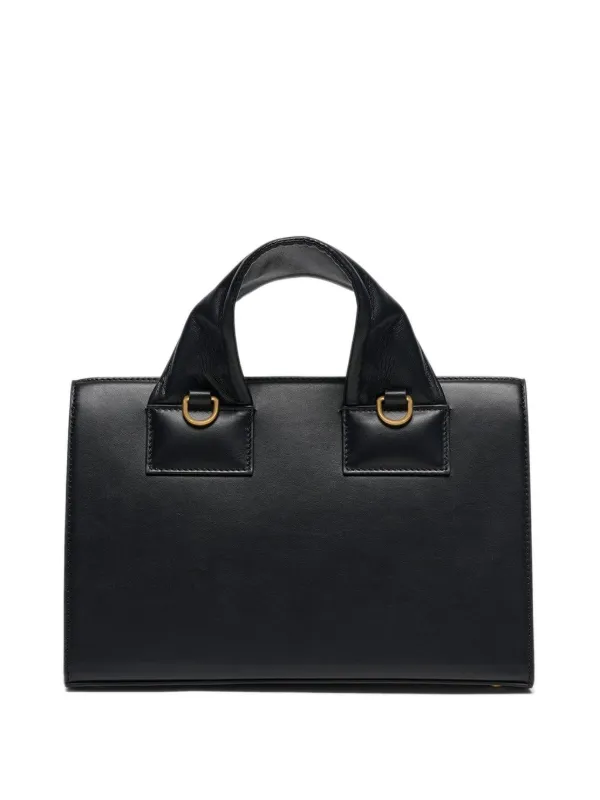【関税込み】Nanushka ブラック Symbol トートバッグ Nanushka ロゴ トートバッグ | ブラック | FARFETCH JP