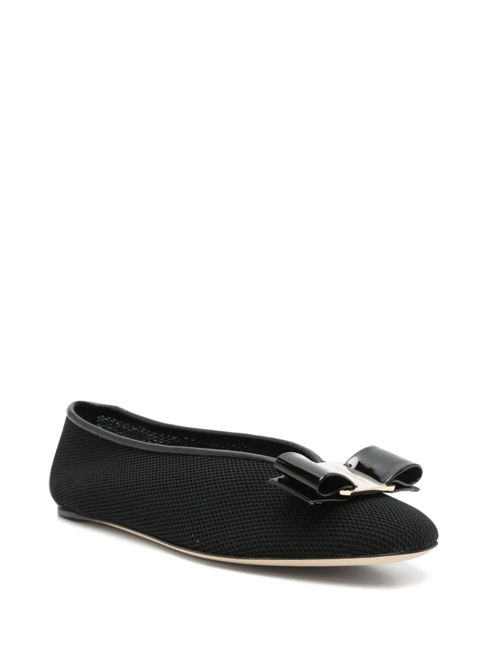 Ferragamo Vara ballet flats Black