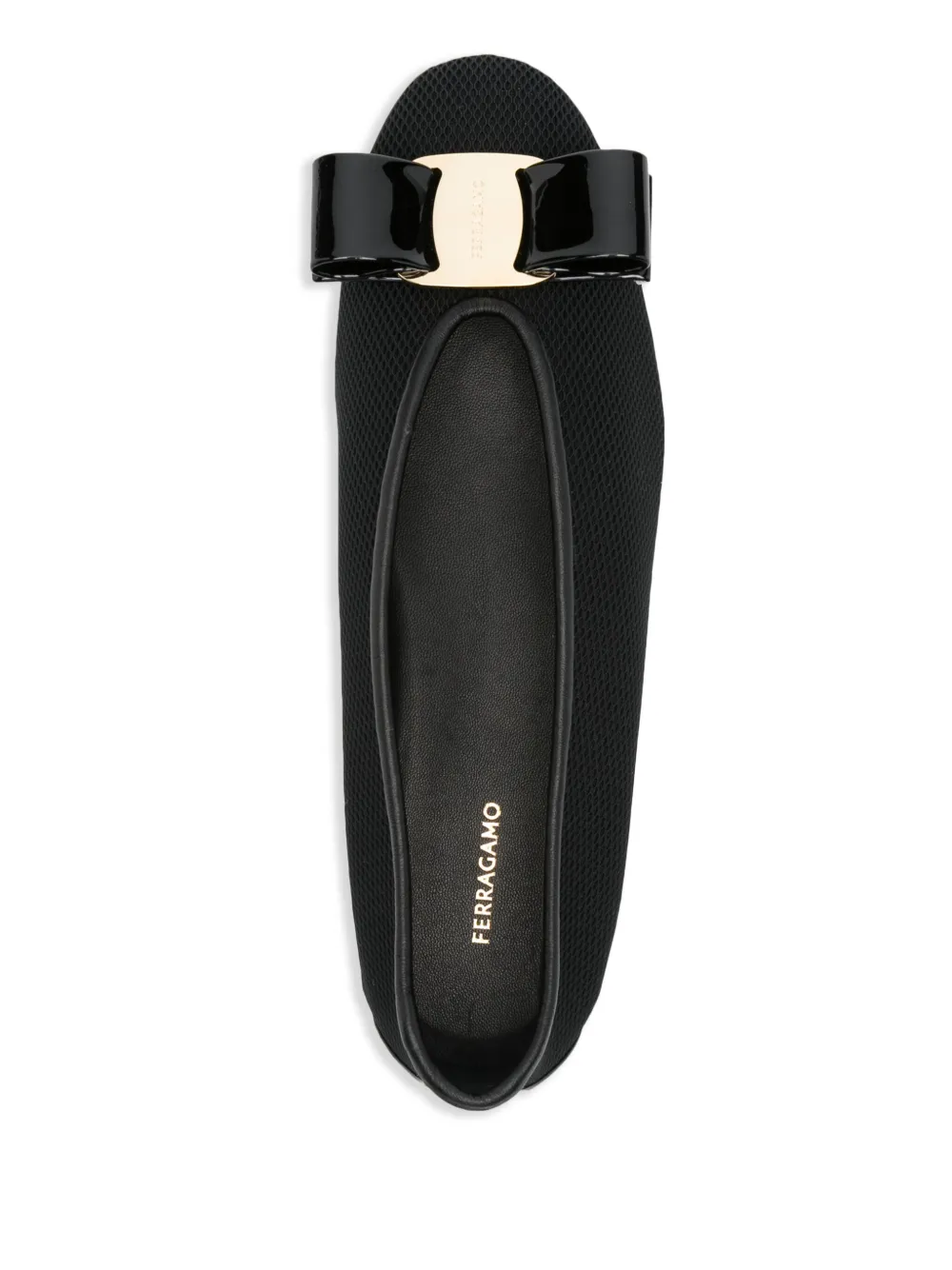 Ferragamo Vara ballet flats Black