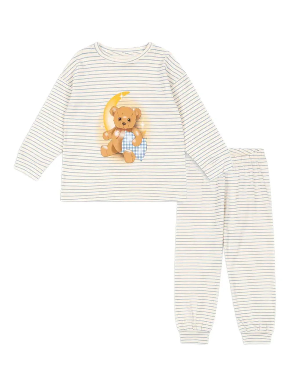 Konges Sløjd Gestreifte Hosen (2er-Set) | Weiß | Image 1