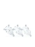 LOEV 18kt recycled white gold The Triple Pear diamond earring - Silver