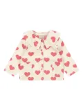 Konges Sløjd heart-print jacket - Neutrals