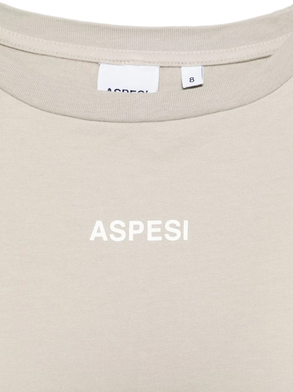 Aspesi Kids T-shirt met logoprint Grijs