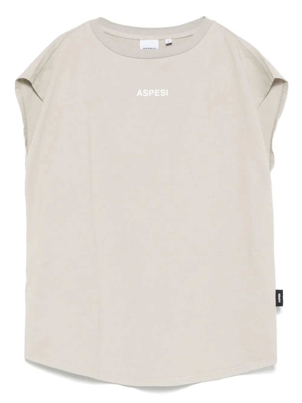 Aspesi Kids T-shirt met logoprint Grijs