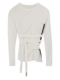 Y-3 tie-fastening T-shirt - White