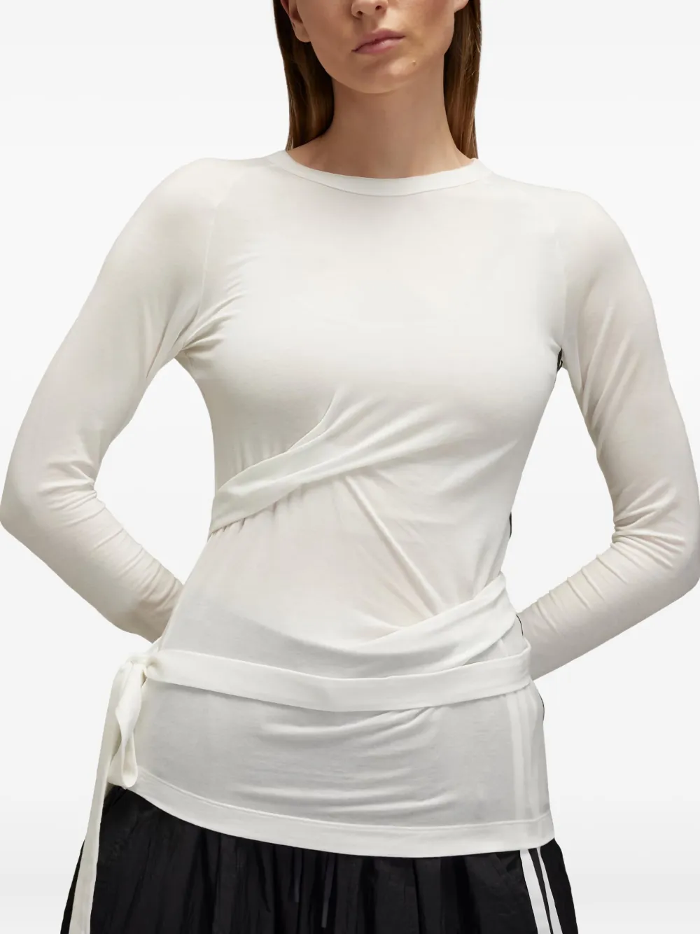 Y-3 playera con cierre de moño | Playeras y jerséis | Image 2