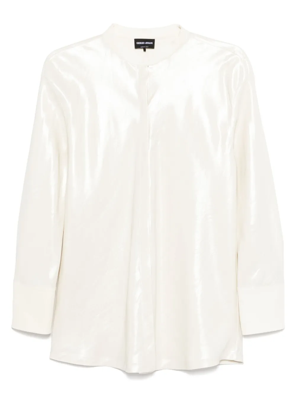 Giorgio Armani Gestreept blouse Beige