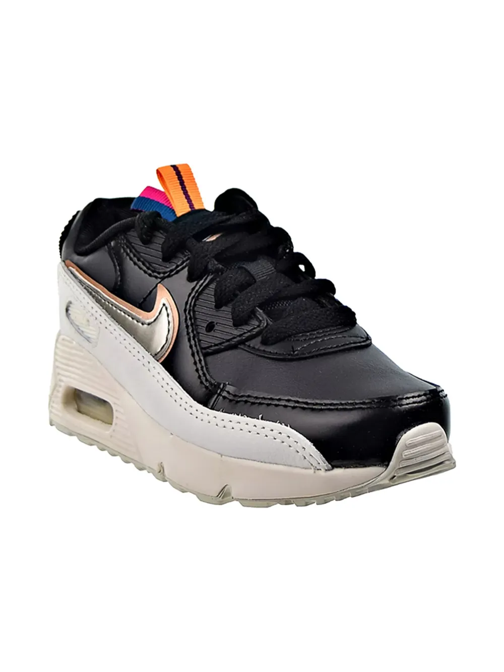 Nike Kids Air Max 90 SE "Off Noir Metallic Pewter" sneakers Black