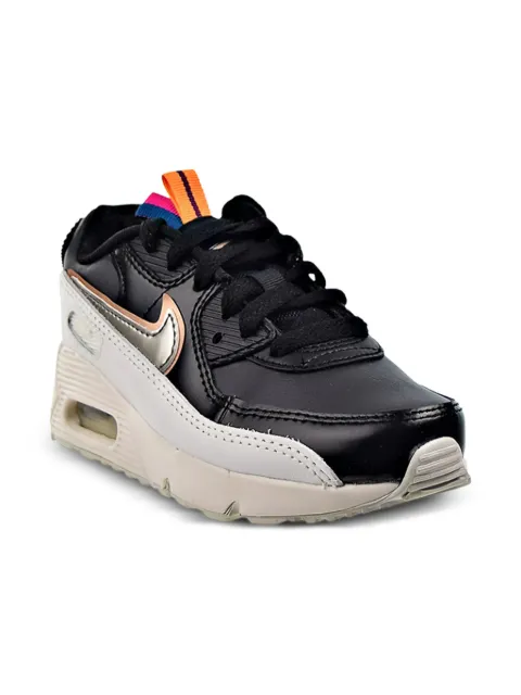 Nike Kids Air Max 90 SE "Off Noir/Metallic Pewter" sneakers