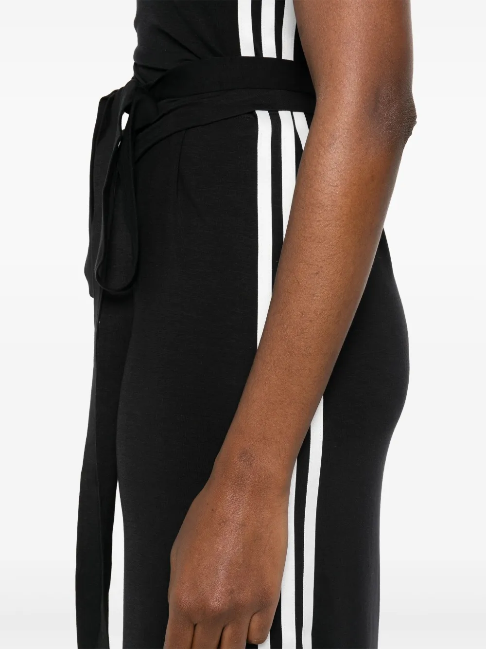 Y-3 Stripes maxi-jurk Zwart