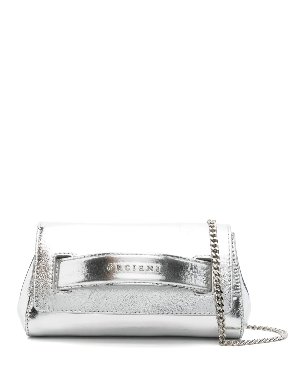 Orciani Gossip clutch Zilver