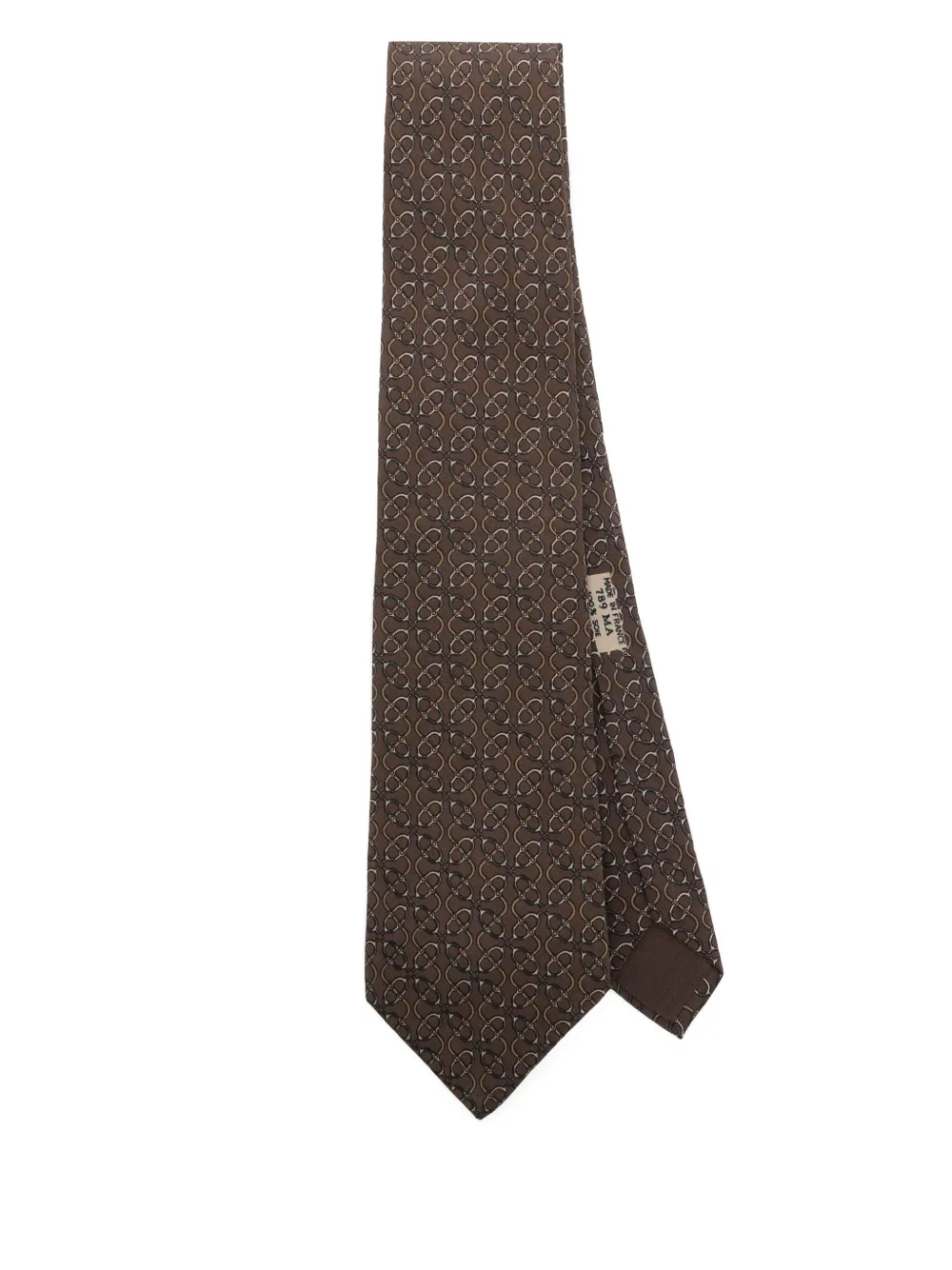 Hermès Pre-Owned corbata de seda 2010 | marrón | Image 1