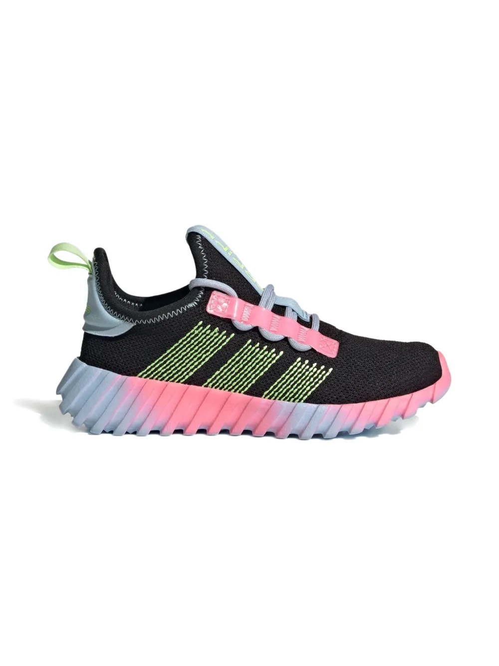 Adidas Originals Kaptir Flow "core Black/hi-res Yellow/clear Sky" Sneakers In Multi