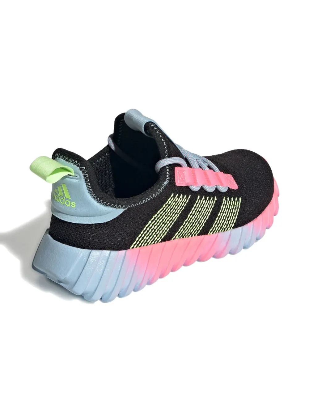 Adidas Originals Kaptir Flow "core Black/hi-res Yellow/clear Sky" Sneakers In Multi