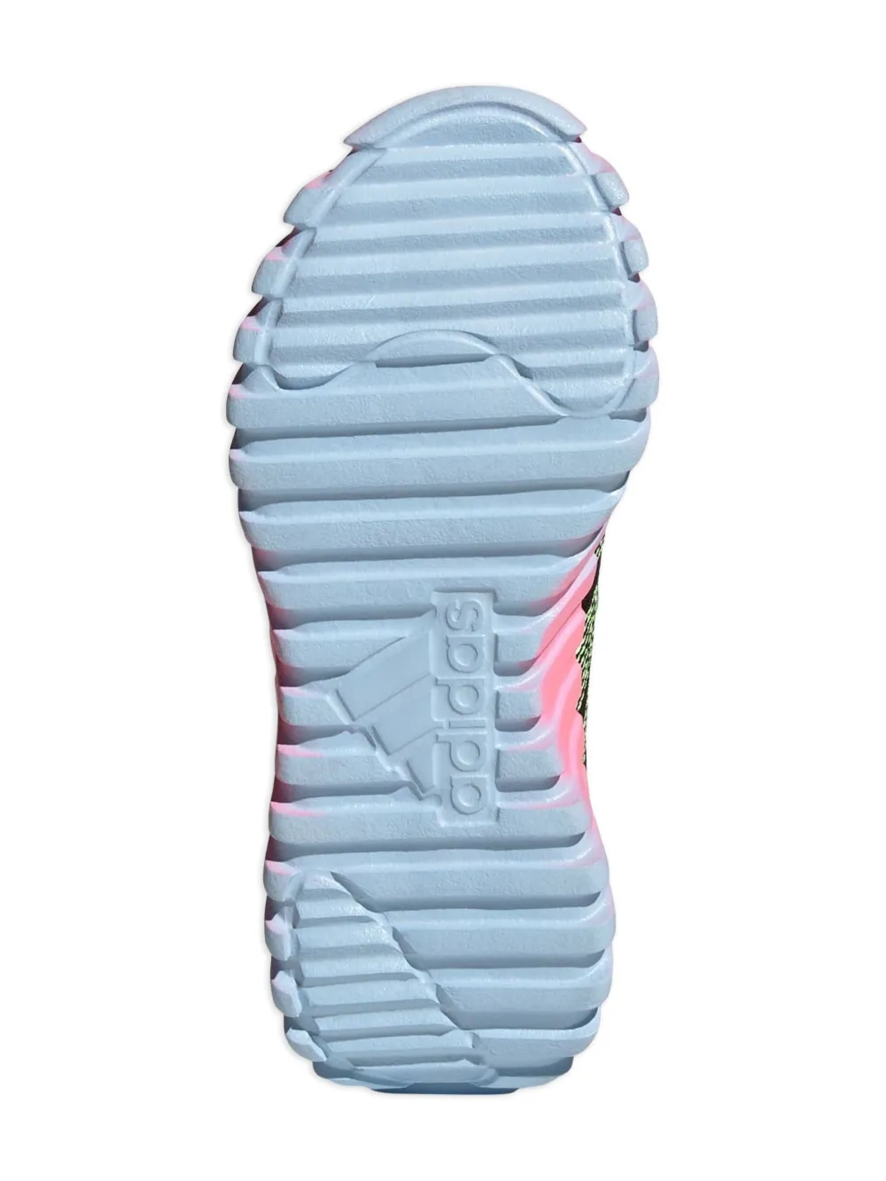 adidas Kids Kaptir Flow "Core Black Hi-Res Yellow Clear Sky" sneakers