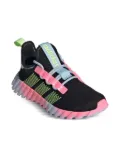 adidas Kids Kaptir Flow ""Core Black/Hi-Res Yellow/Clear Sky"" sneakers