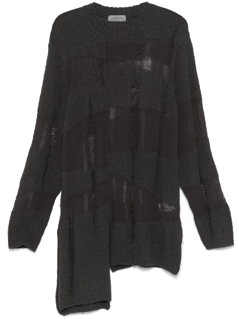 Yohji Yamamoto distressed-effect sweater | Grey | Image 1