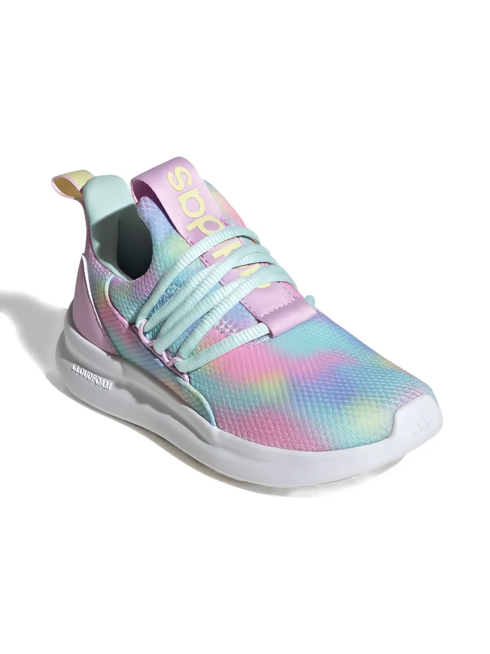 Adidas Kids Lite Racer Adapt 7.0 "Bliss Lilac Halo Mint Powder Yellow" sneakers Blue