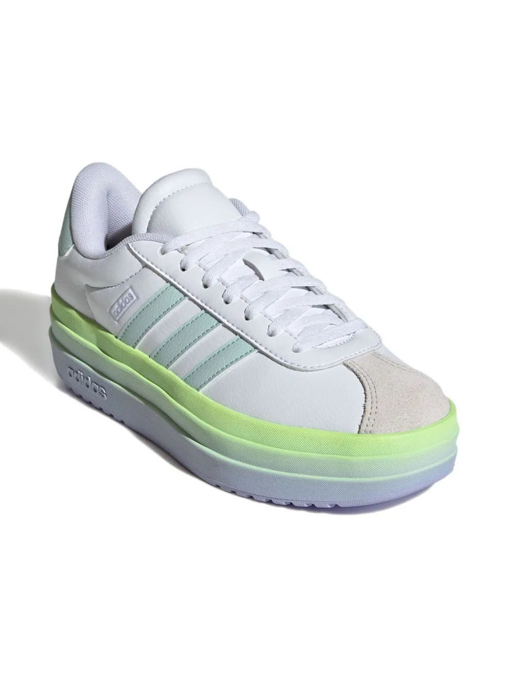 Adidas Kids VL Court Bold "White Halo Mint Violet Tone" sneakers