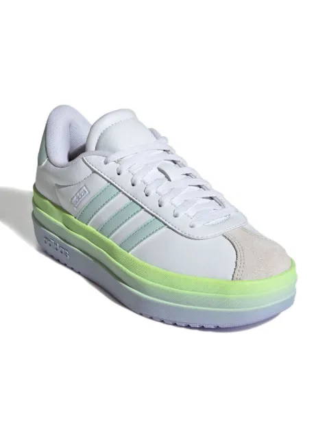 adidas Kids VL Court Bold "White/Halo Mint/Violet Tone" sneakers