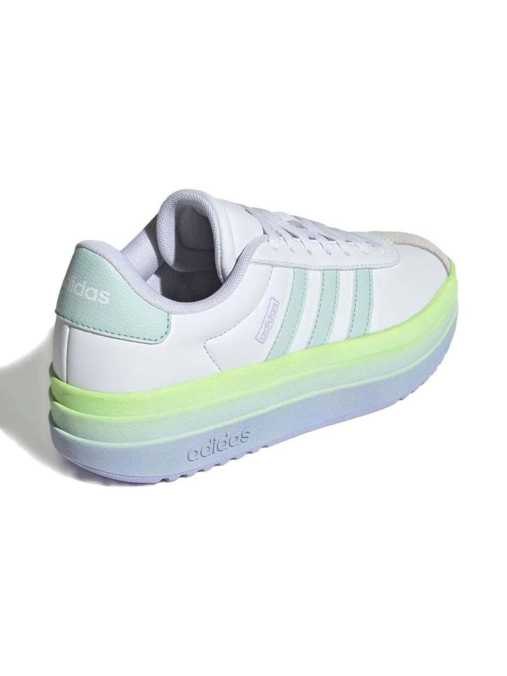 adidas Kids VL Court Bold "White Halo Mint Violet Tone" sneakers