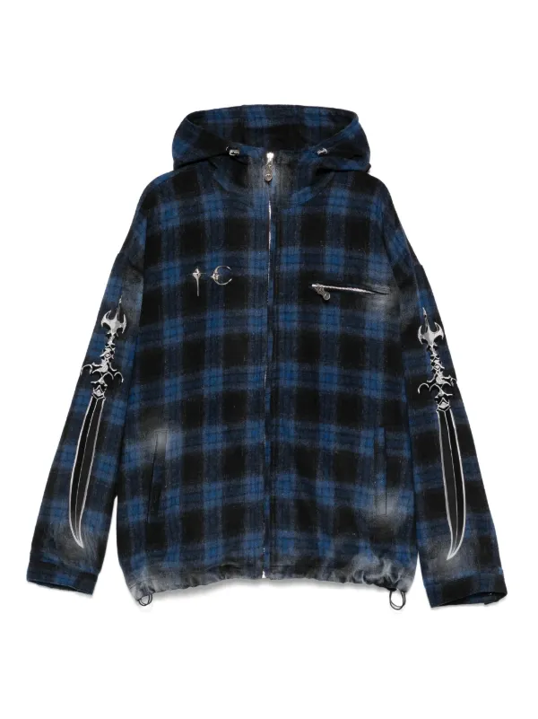THUG CLUB - Arab Sword Flannel Zip-up | HBX - Globally