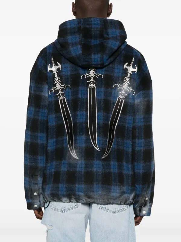 THUG CLUB - Arab Sword Flannel Zip-up | HBX - Globally