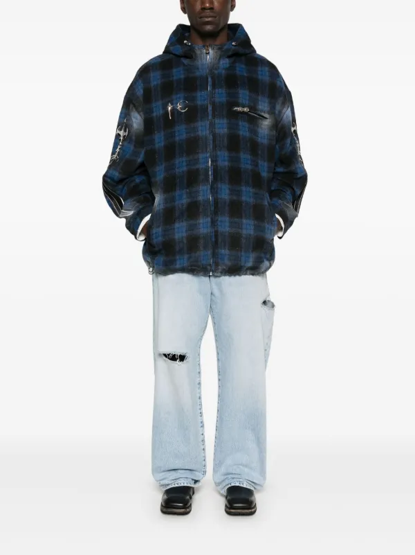 THUG CLUB - Arab Sword Flannel Zip-up | HBX - Globally