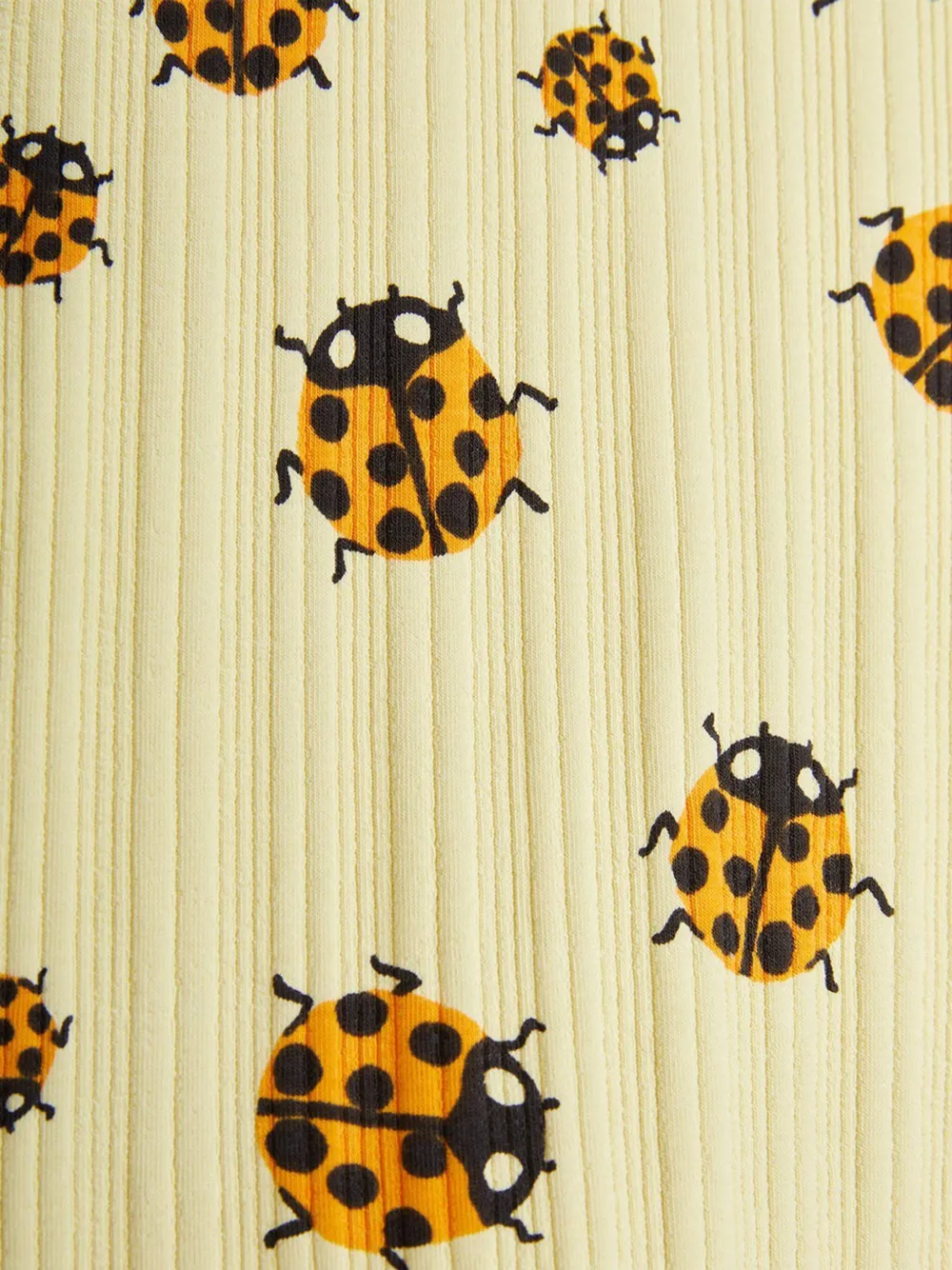 Mini Rodini Lady Bug T-shirt met print Geel