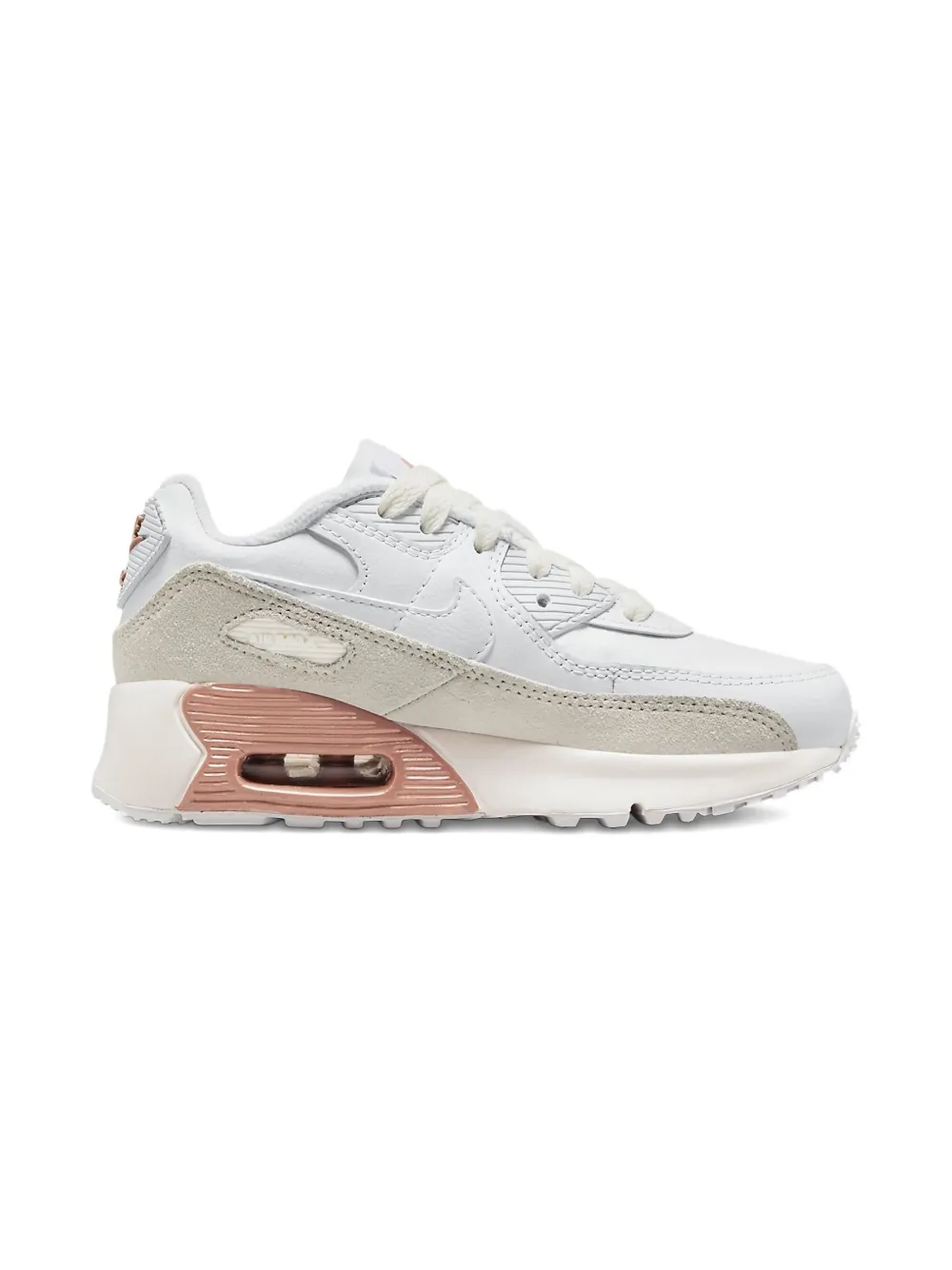 Nike Kids Air Max 90 "White Metallic Red Bronze" sneakers