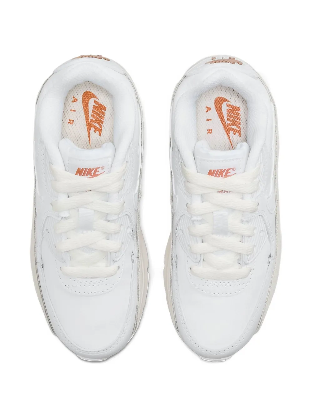 Nike Kids Air Max 90 "White Metallic Red Bronze" sneakers