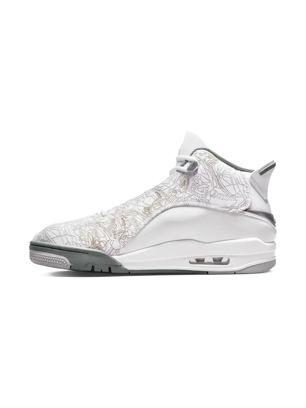 Jordan Kids Jordan Dub Zero "White Metallic Silver Neutral Grey Cool Grey" sneakers