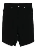 Rick Owens slivered mini skirt - Black